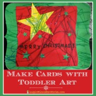 Making Cards with Toddler Art