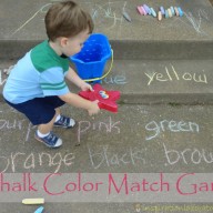 Playing Outside:  Chalk
