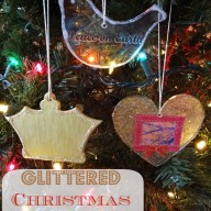 Glittered Christmas Ornaments