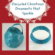 Recycled Christmas Ornaments that Sparkle