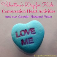 Conversation Hearts Valentine Activities for Kids