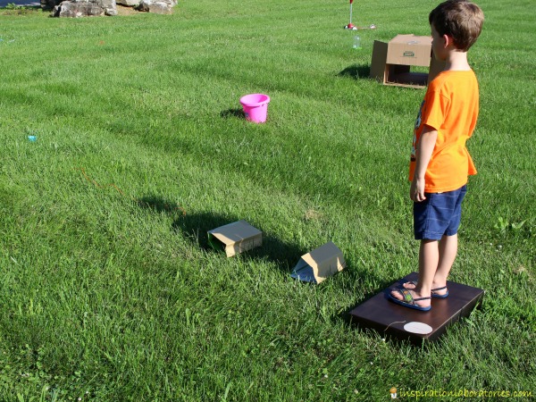 Try this easy to set up obstacle course for kids.