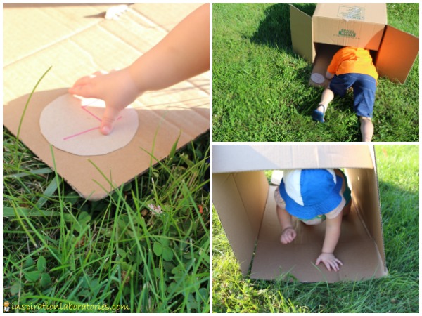 A box tunnel makes a fun obstacle course event.