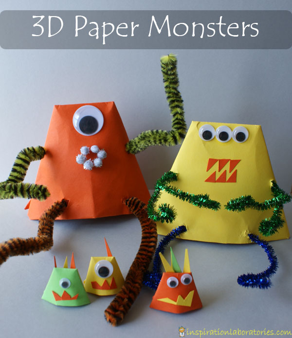 patterns of paper monsters