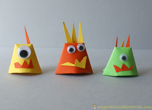 construction paper monsters