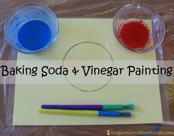 baking soda and vinegar painting