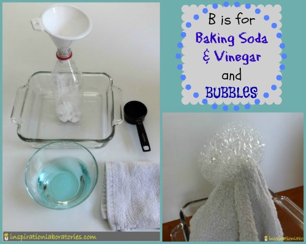 B is for Baking Soda & Vinegar and BUBBLES