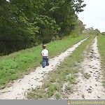walking on the trail