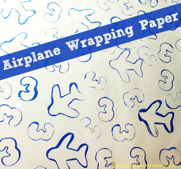airplane wrapping paper