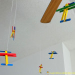 flying airplane clothespins