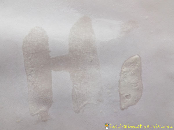Secret Messages with Baking Soda