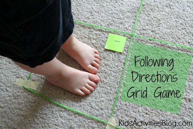 Following Directions Grid Game
