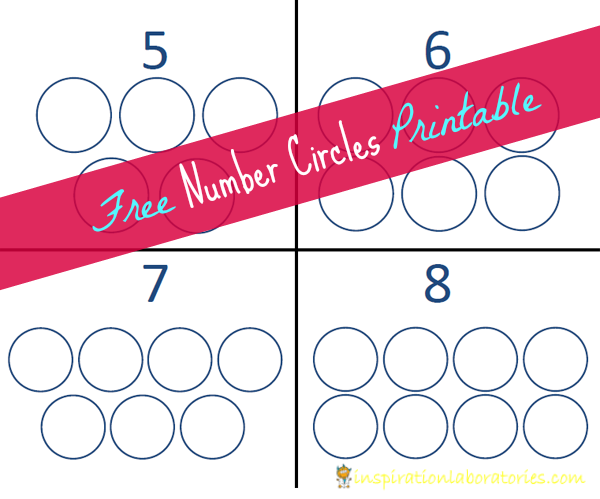 Number Circles Printable