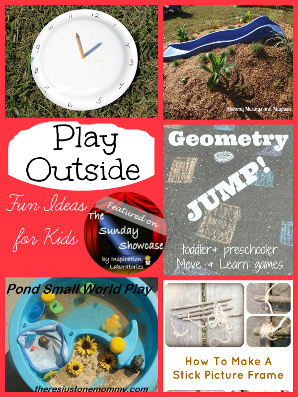 Ideas for Playing Outside Featured on the Sunday Showcase at Inspiration Laboratories