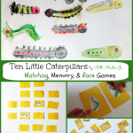 Ten Little Caterpillars Games to Go Along with the Book by Bill Martin Jr.