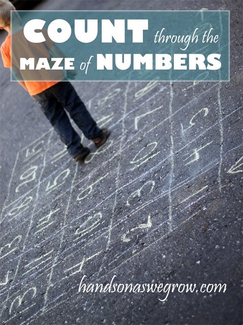 Counting Maze of Numbers from hands on : as we grow