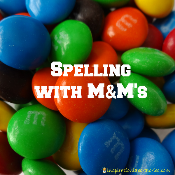 Spelling with M&M's and a Free Printable