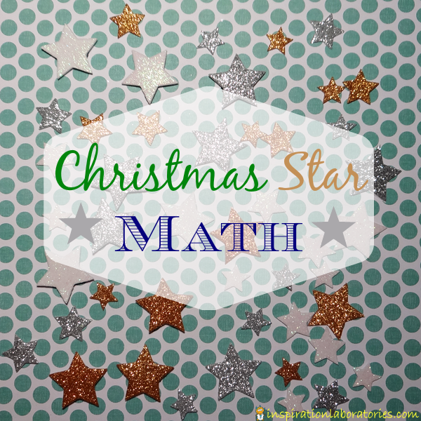 Christmas Star Math - Work on pattern making, matching, and counting with sparkly stars.