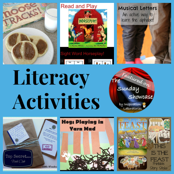 Literacy Activities Featured on the Sunday Showcase at Inspiration Laboratories