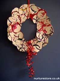 Christmas Wreath from Children's Art