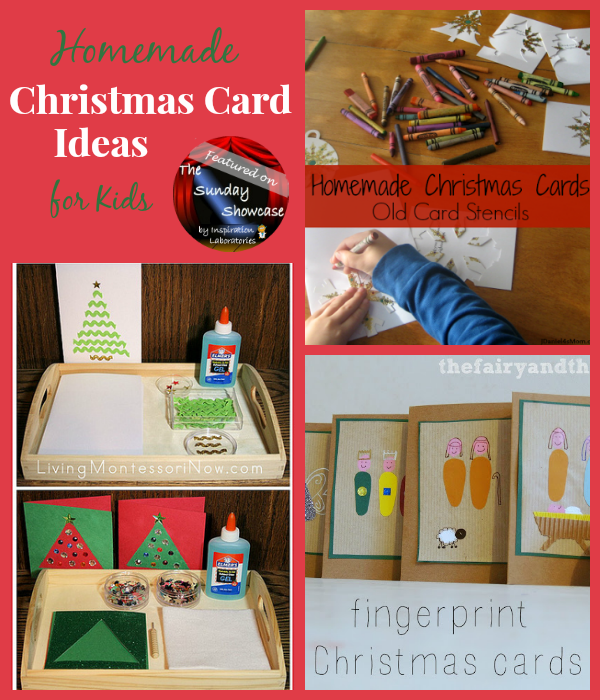 Homemade Christmas Card Ideas Featured on the Sunday Showcase at Inspiration Laboratories