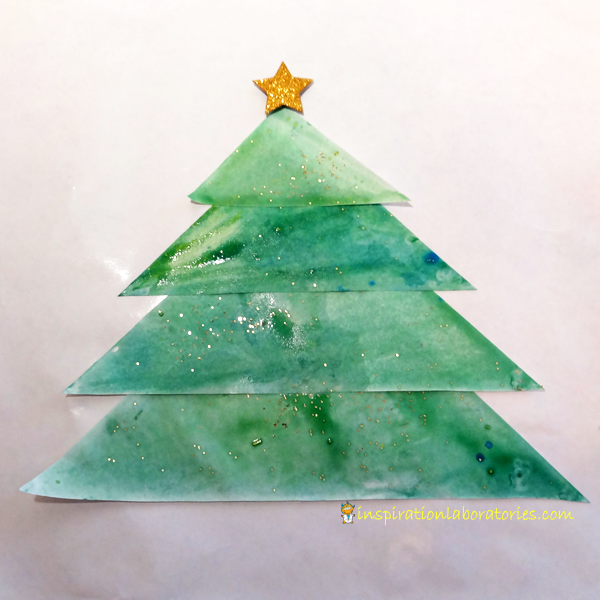 Christmas Science Advent Calendar: Baking Soda Painted Christmas Trees