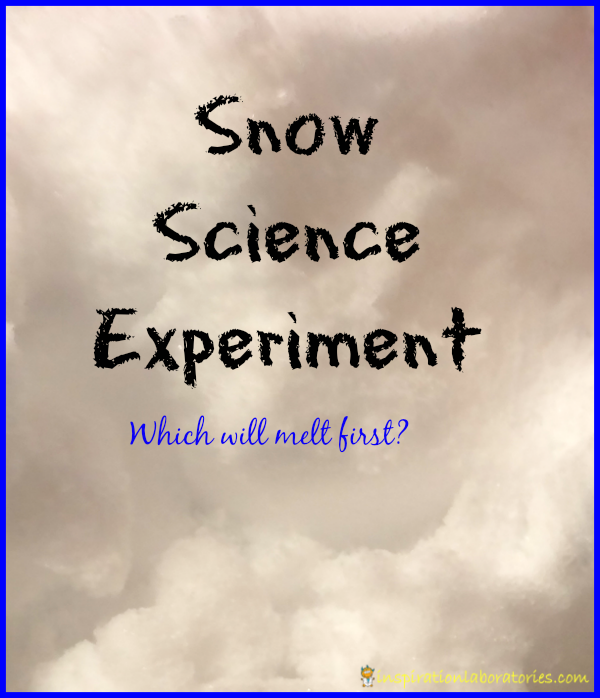 Snow Science Experiment - Day 15 of our Christmas Science Advent Calendar