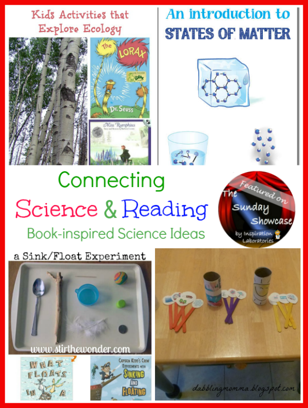 Ideas for Connecting Science and Reading Featured on the Sunday Showcase at Inspiration Laboratories