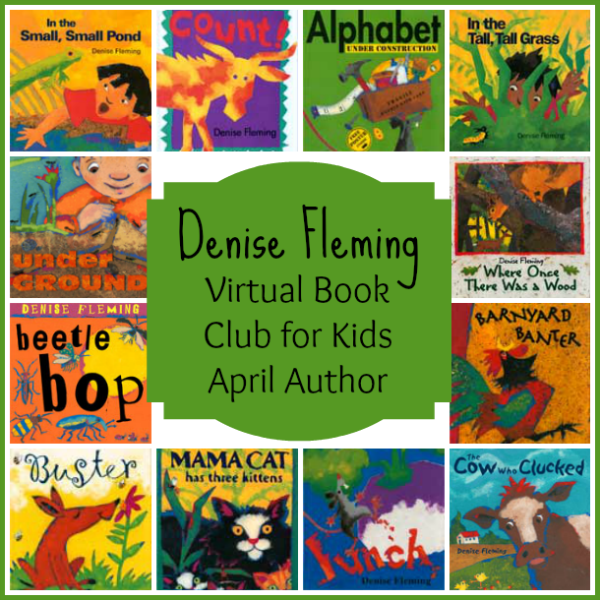 Denise Fleming is April's Featured Author for the Virtual Book Club for Kids