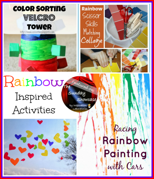Rainbow Inspired Activities Featured on the Sunday Showcase at Inspiration Laboratories