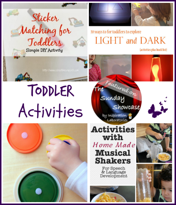 Toddler Activities Featured on the Sunday Showcase at Inspiration Laboratories