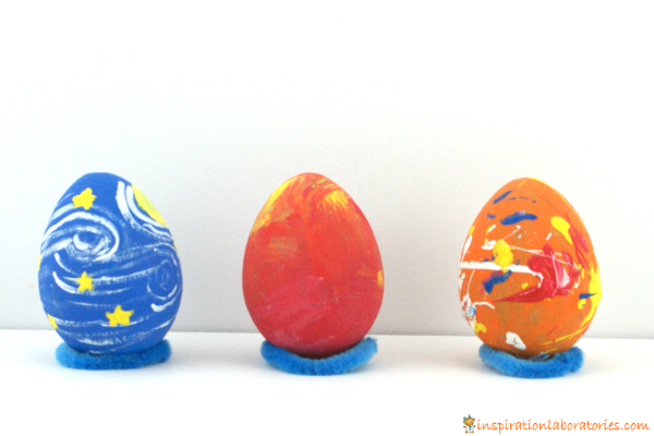 Artist Inspired Easter Eggs to Go Along with Henri, Egg Artiste by Marcus Pfister - part of the Virtual Book Club for Kids