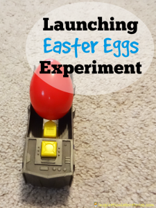 Launching Easter Eggs Experiment - How far will the eggs travel with different weights?