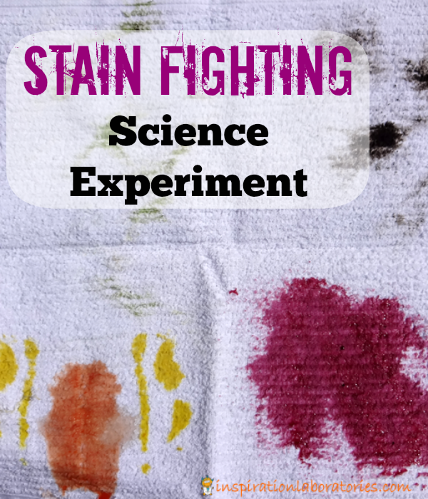 Stain Fighting Science Experiment sponsored by Biz