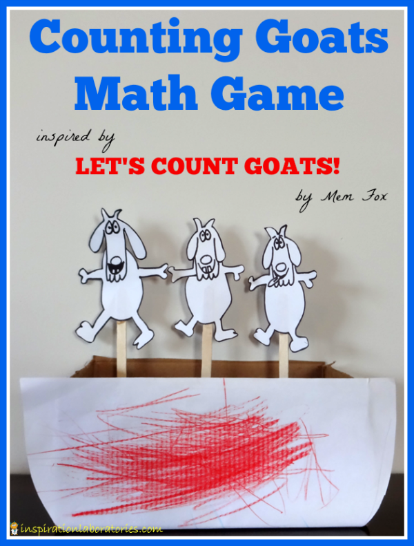 Counting Goats Math Game Inspired by Let's Count Goats by Mem Fox