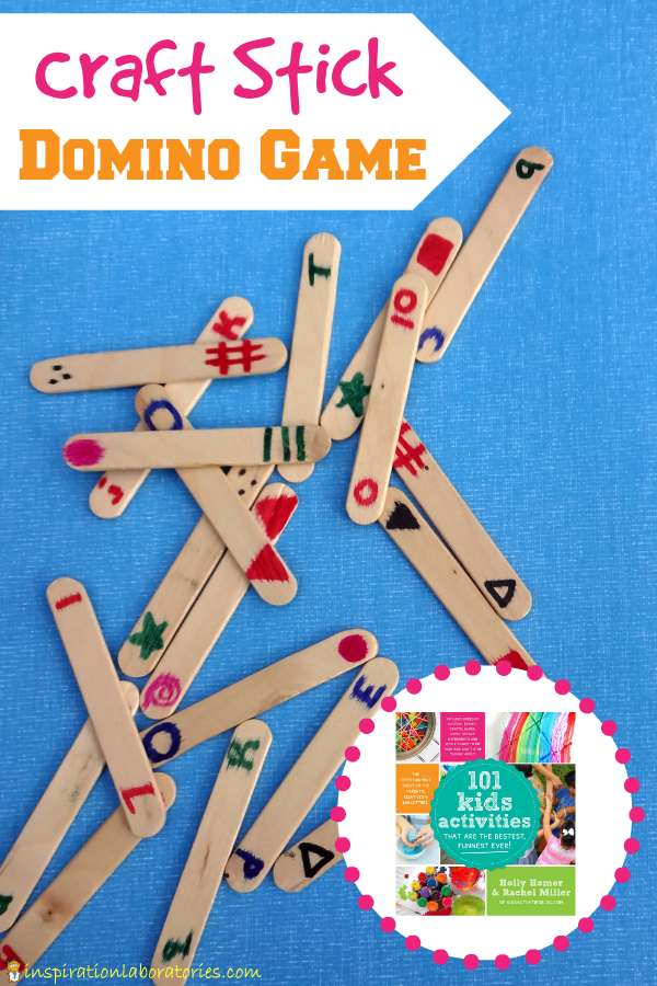 Craft Stick Domino Game - Find this activity and more in 101 Kids Activities That Are the Bestest, Funnest Ever!