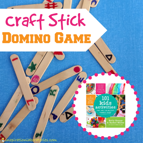 Craft Stick Domino Game - Find this activity and more in 101 Kids Activities That Are the Bestest, Funnest Ever!