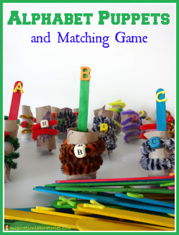 Alphabet Puppets and Matching Game