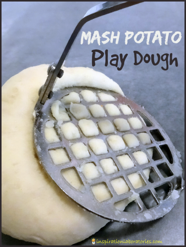 Mash Potato Play Dough - This two ingredient {technically} edible play dough is great for toddlers!