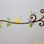 Owl and Branch Wall Decal2