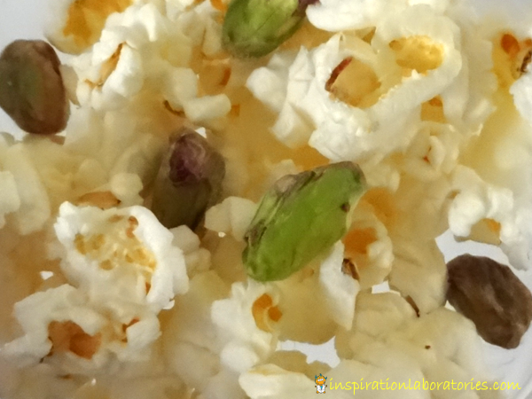 Pistachio popcorn made with the #PerfectPop App. Sponsored by Pop Secret. #GoodbyeBurnedPopcorn