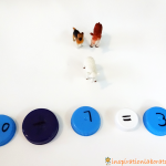 Barnyard Math Games inspired by Cock-a-Doodle-Doo! Barnyard Hullabaloo by Giles Andreae {part of the Virtual Book Club for Kids}