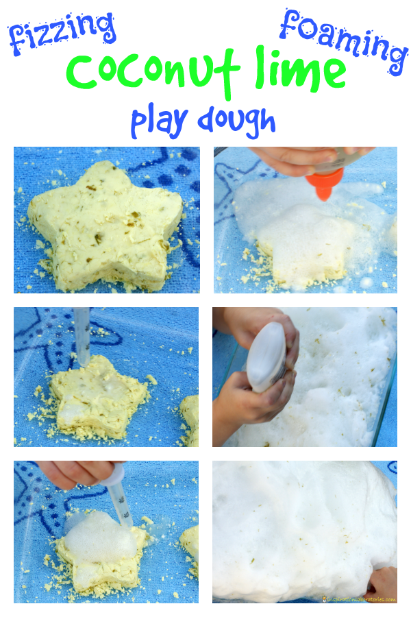 Fizzy Coconut Lime Play Dough