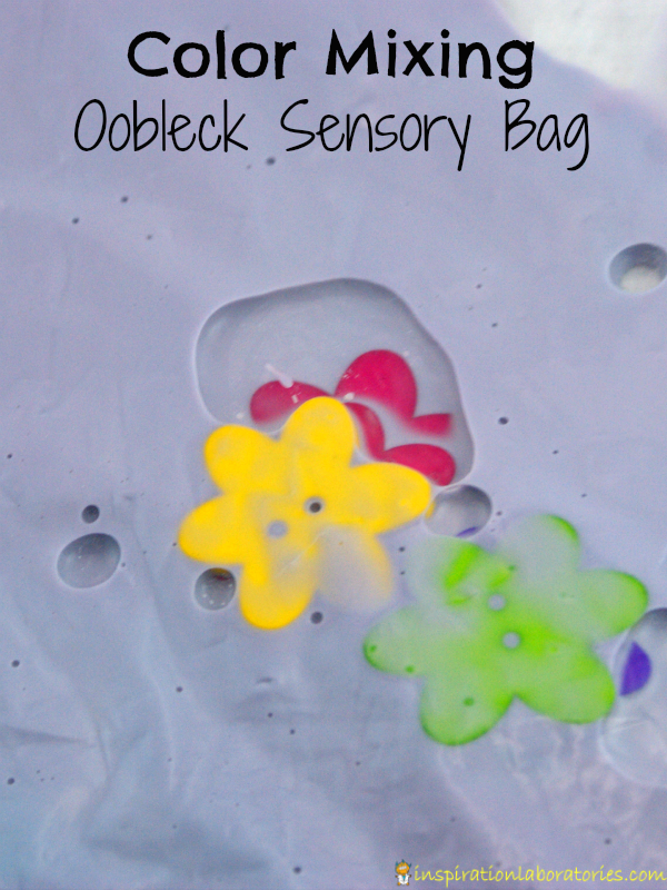 Color Mixing Oobleck Sensory Bag