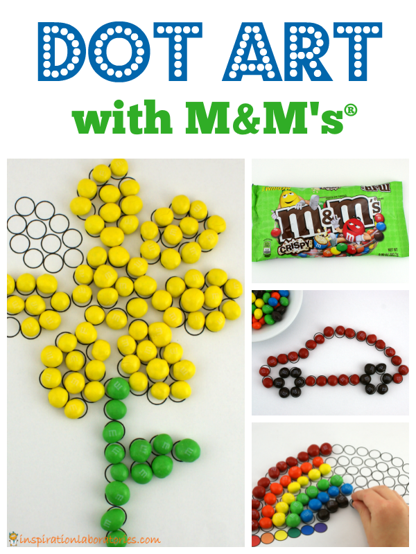 Dot Art with M&M's® Crispy. sponsored by M&M's