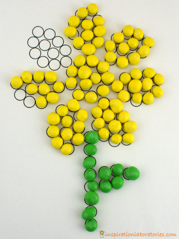 M&M's flower dot page