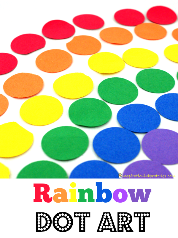 rainbow dot art