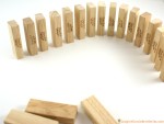 Jenga dominoes