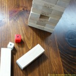 Roll the dice Jenga game