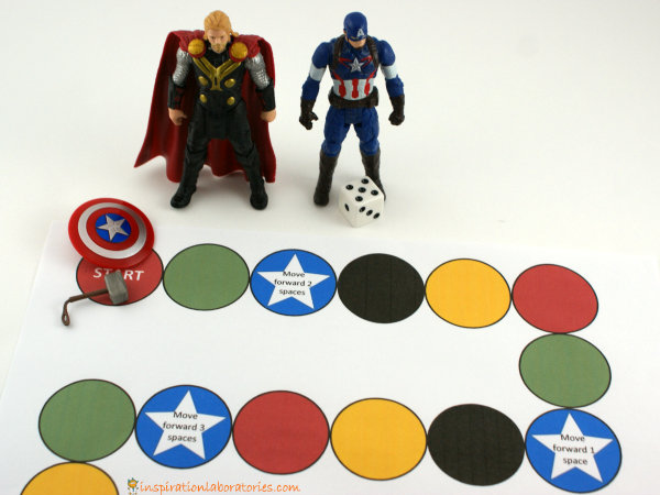 Avengers math game - free printable